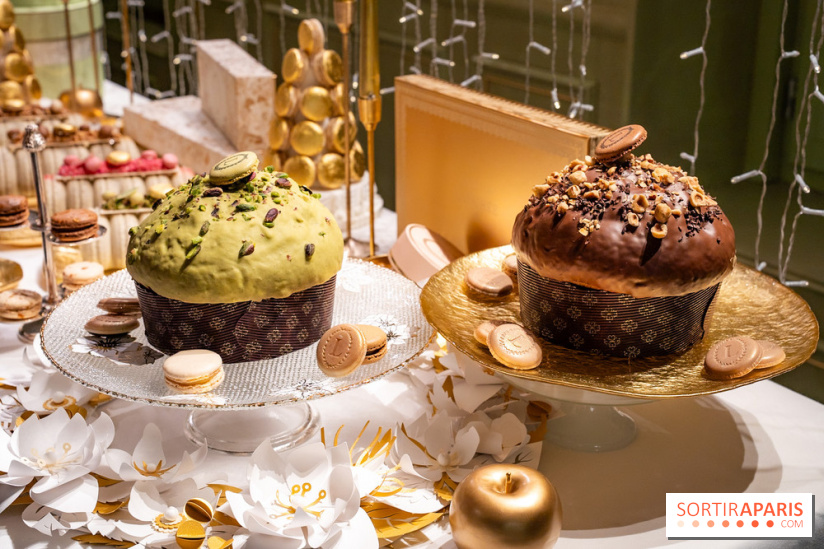 Les bûches et créations de Noël et fêtes de Ladurée 2025