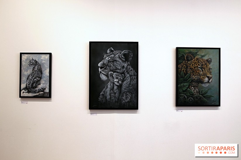 Ardif : nos photos de son exposition 'Felines Mechanimal' 