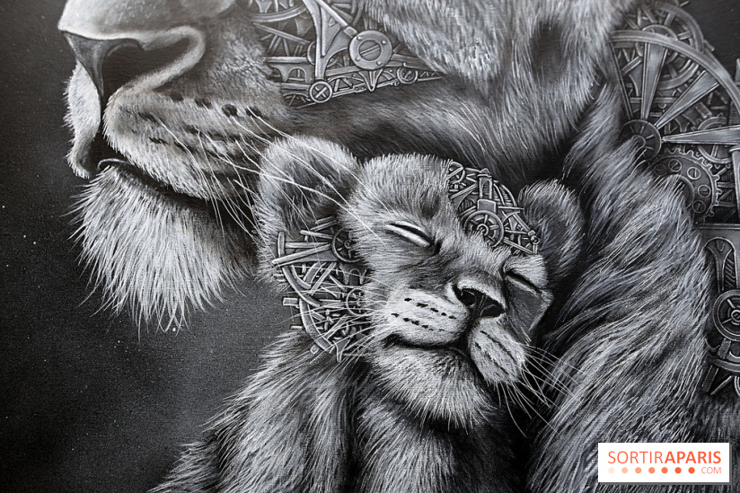 Ardif : nos photos de son exposition 'Felines Mechanimal' 