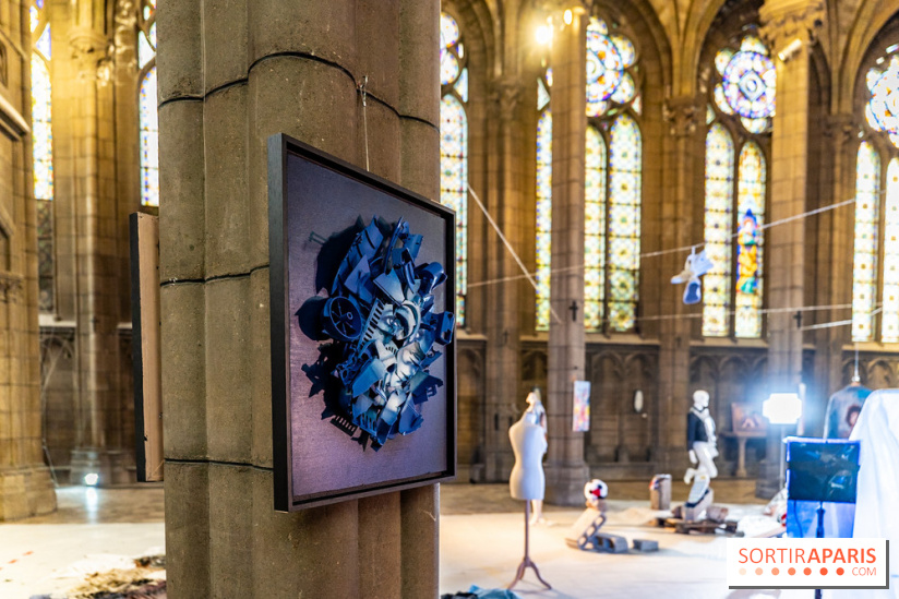 Exposition street-art et mode gratuit dans une chapelle à Paris : à la Croisée des Arts - photos