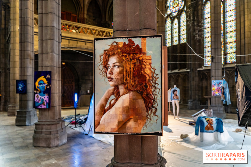 Exposition street-art et mode gratuit dans une chapelle à Paris : à la Croisée des Arts - photos