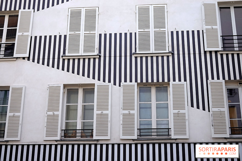 Daniel Buren et Miles Greenberg, nos photos de l'expo au Reiffers Art Inititiatives à Paris 