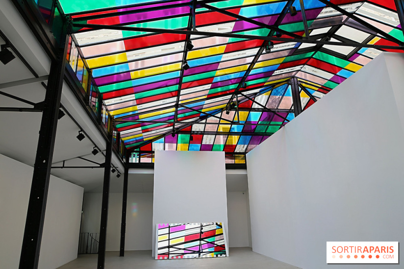Daniel Buren et Miles Greenberg, nos photos de l'expo au Reiffers Art Inititiatives à Paris
