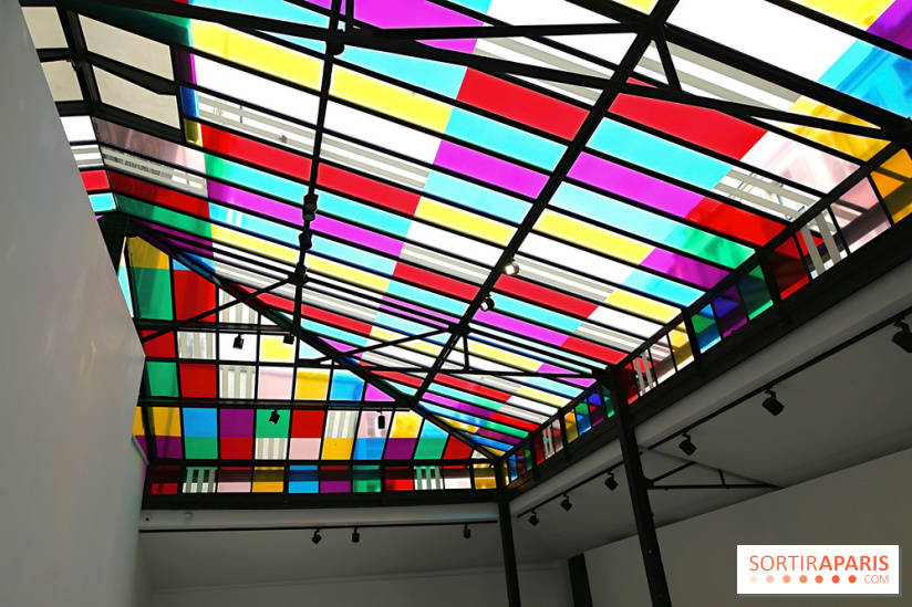 Daniel Buren et Miles Greenberg, nos photos de l'expo au Reiffers Art Inititiatives à Paris 