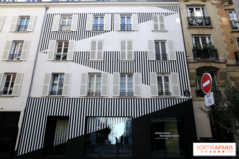 Daniel Buren et Miles Greenberg, nos photos de l'expo au Reiffers Art Inititiatives à Paris 