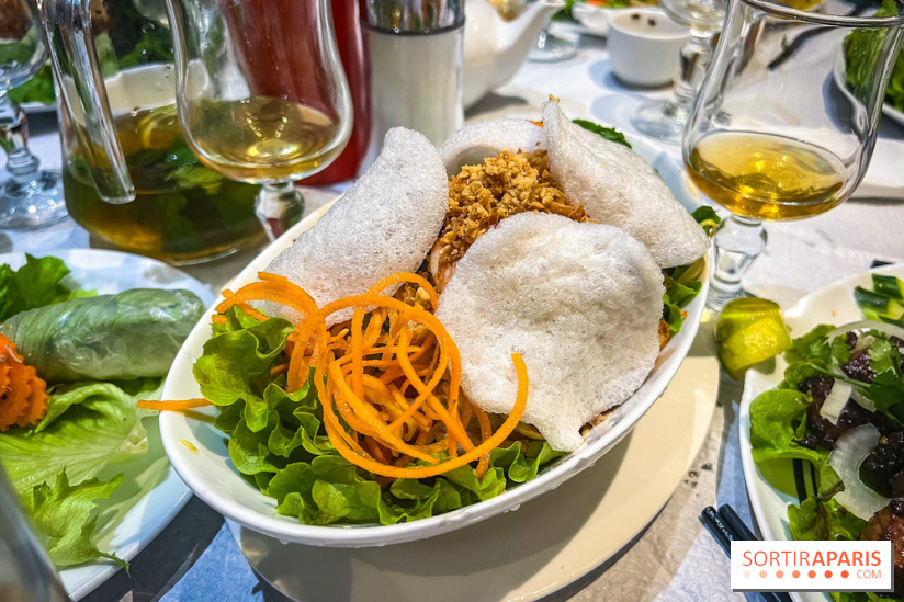Le Bambou restaurant vietnamien Paris 13e - photos - salade de mangue verte aux crevettes