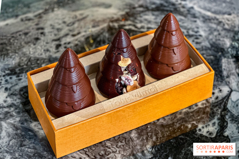 Bûche et chocolats de Noël 2025 de Louis Vuitton par Maxime Frédéric