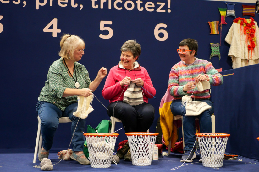 Le salon du Faire Soi-Même - speed knitting