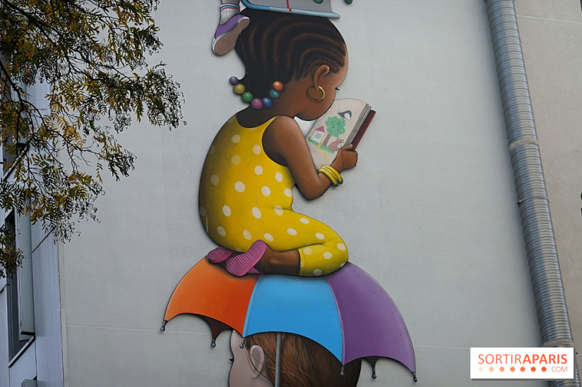 Seth, les photos de son œuvre murale à Belleville 