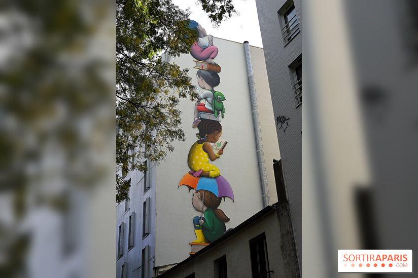 Seth, les photos de son œuvre murale à Belleville