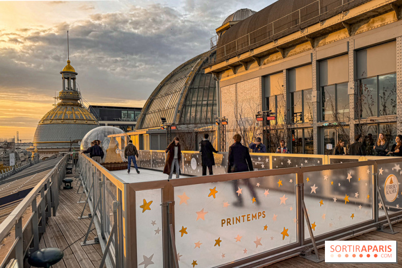 Noël 2025 au Printemps Haussmann : une patinoire gratuite au sommet du grand magasin