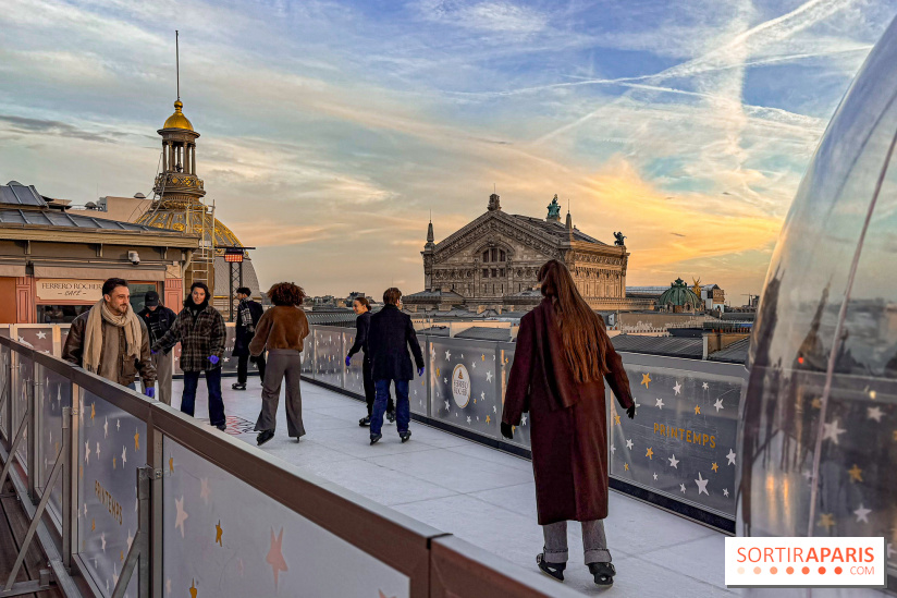Noël 2025 au Printemps Haussmann : une patinoire gratuite au sommet du grand magasin