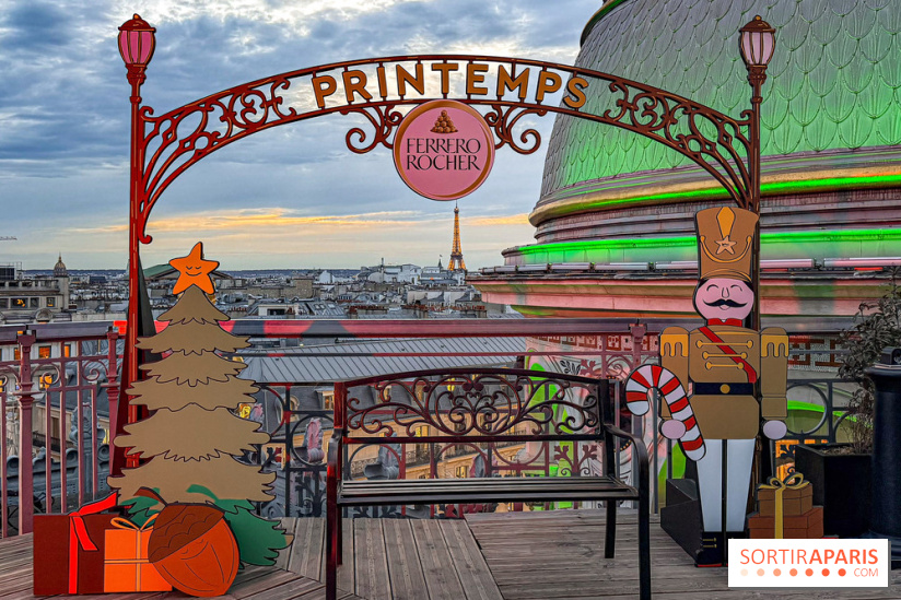 Noël 2025 au Printemps Haussmann : une patinoire gratuite au sommet du grand magasin