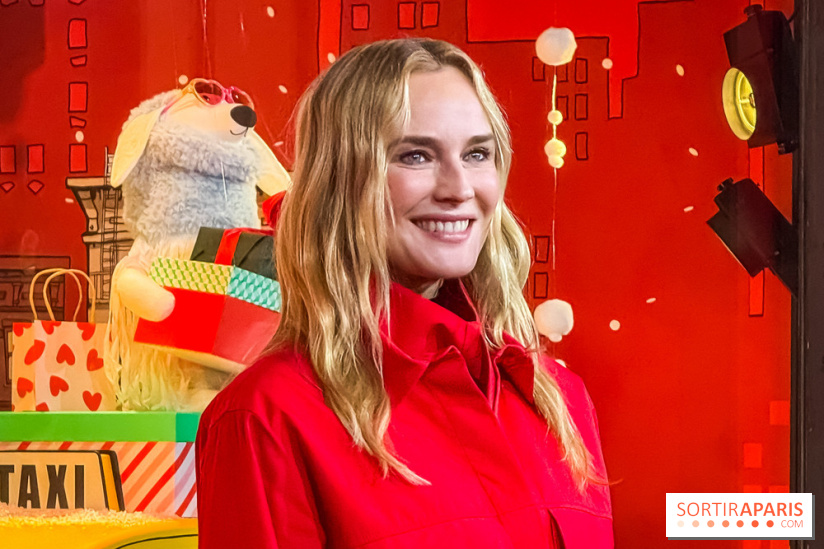 Les vitrines de Noël du Printemps Haussmann à Paris 2025 avec Diane Kruger, les photos