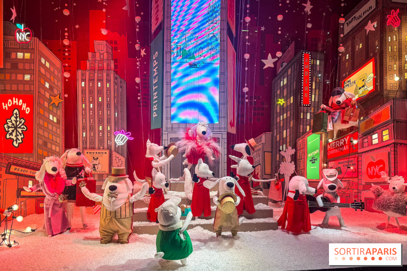 Les vitrines de Noël du Printemps Haussmann à Paris 2025 avec Diane Kruger, les photos