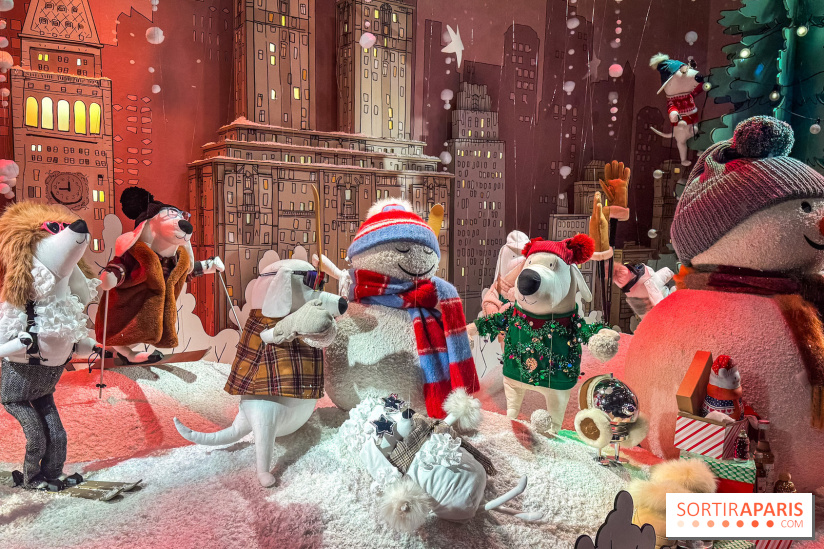 Les vitrines de Noël du Printemps Haussmann à Paris 2025 avec Diane Kruger, les photos