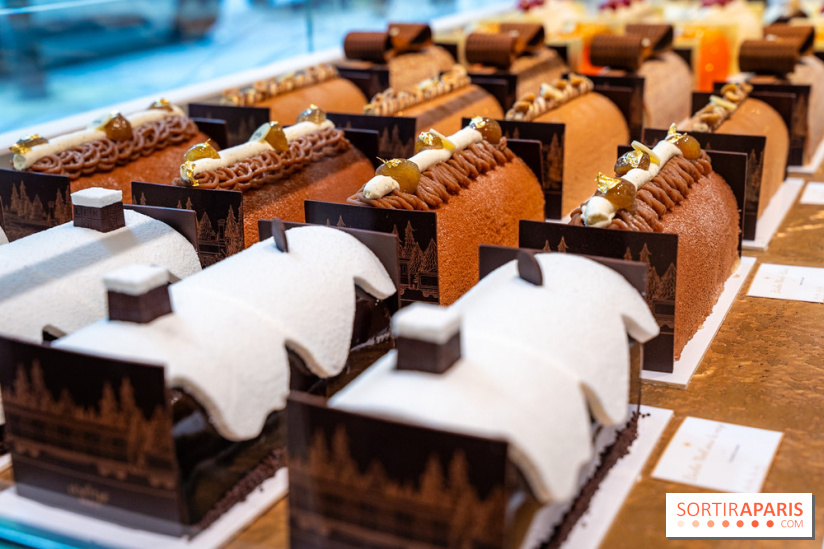 Bûche de Noël Lenôtre 2025 : Le train des Merveilles et les créations de fête - photos