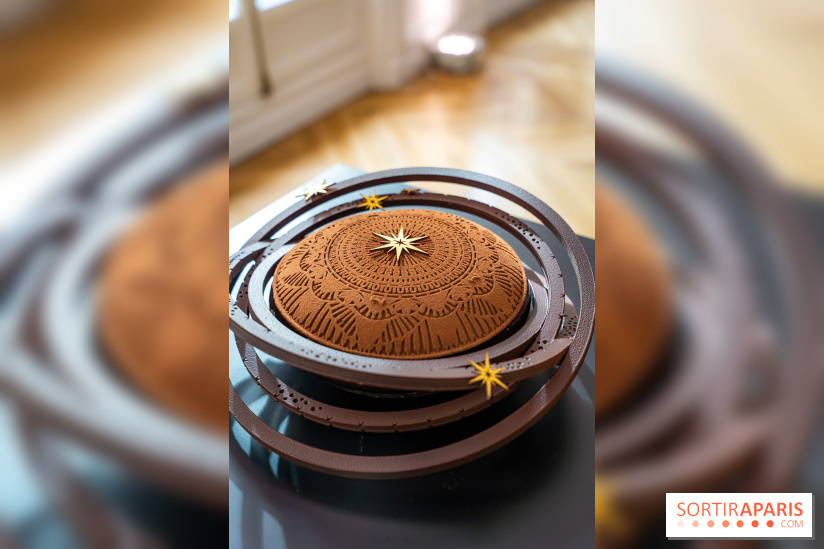 Bûche de Noël Opéra Garnier de la Maison du Chocolat 2025 - photos - A7C07776