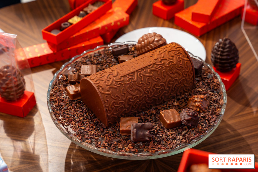 Bûche de Noël et créations de fête de Chapon 2025 - A7C07442