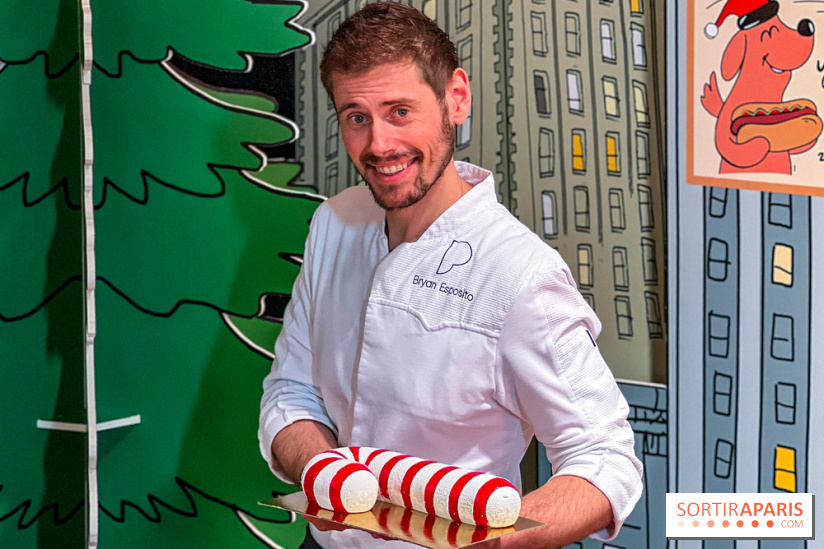 Candy Cake, la Bûche de Noël 2025 du Printemps Haussmann par Bryan Esposito, clin d'œil à New-York
