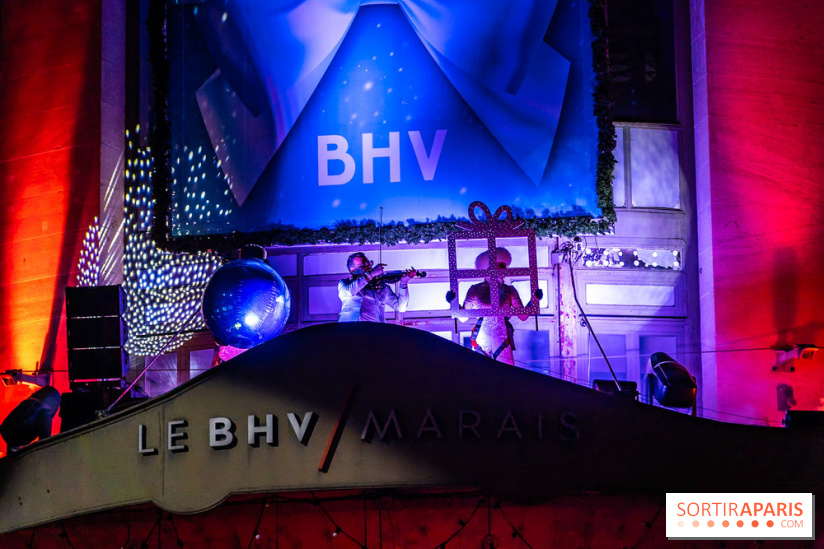 Inauguration des vitrines de Noël du BHV Marais à Paris 2025 avec Vincent Niclo et Vitaa - photos - A7C01340