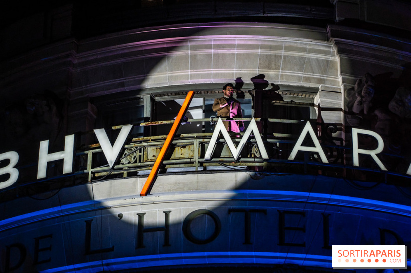 Inauguration des vitrines de Noël du BHV Marais à Paris 2025 avec Vincent Niclo et Vitaa - photos - A7C01352
