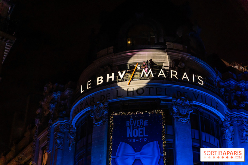 Inauguration des vitrines de Noël du BHV Marais à Paris 2025 avec Vincent Niclo et Vitaa - photos - A7C01355