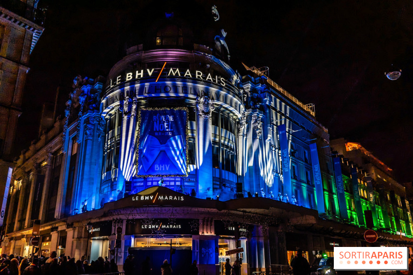 Inauguration des vitrines de Noël du BHV Marais à Paris 2025 avec Vincent Niclo et Vitaa - photos - A7C01396
