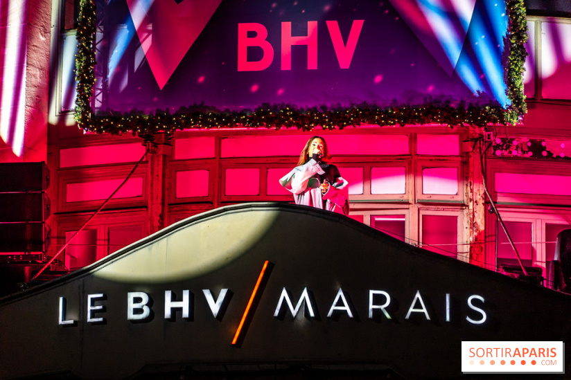 Inauguration des vitrines de Noël du BHV Marais à Paris 2025 avec Vincent Niclo et Vitaa - photos - A7C01441