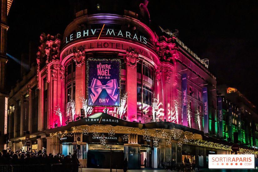 Inauguration des vitrines de Noël du BHV Marais à Paris 2025 avec Vincent Niclo et Vitaa - photos - A7C01468