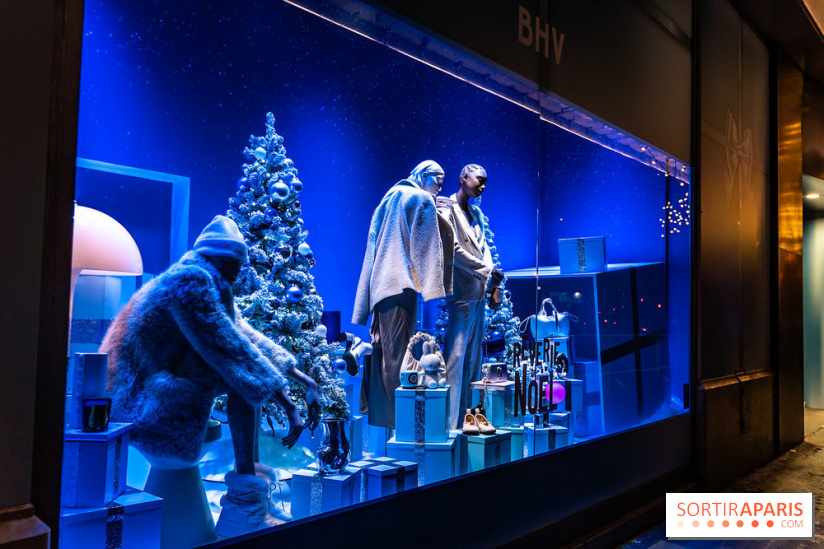 Inauguration des vitrines de Noël du BHV Marais à Paris 2025 avec Vincent Niclo et Vitaa - photos - A7C01497