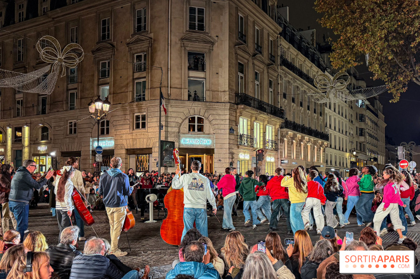 Illuminations de Noël 2025 : Julien Cohen organise un flash mob géant avec 300 musiciens à Paris  - IMG 0903
