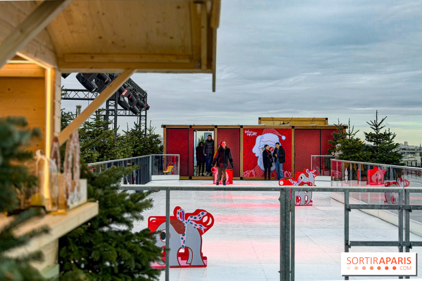 Noël 2025 aux Galeries Lafayette Haussmann : une patinoire éphémère sur les toits de Paris
