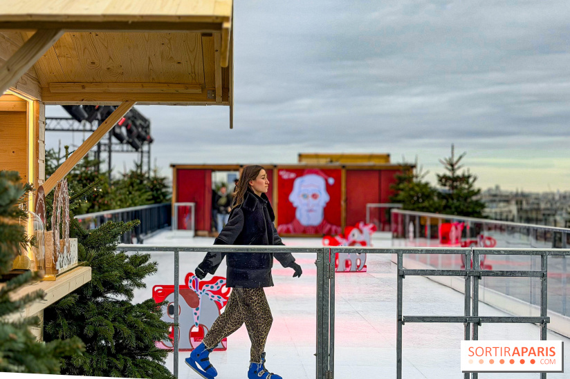 Noël 2025 aux Galeries Lafayette Haussmann : une patinoire éphémère sur les toits de Paris