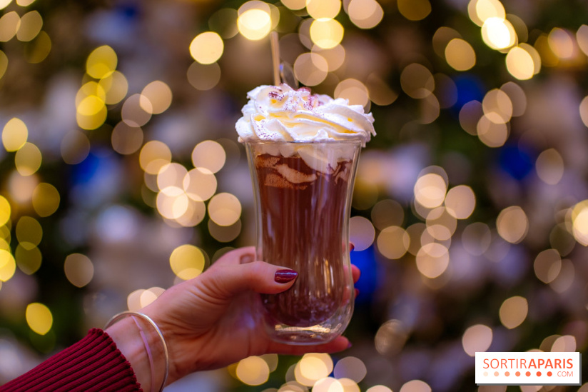 Tea time de Noël du Mandarin Lutetia 2025 par Nicolas Guercio - photos - chocolat chaud
