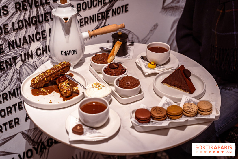 salon de thé chocolatier Chapon Saint-Germain-En-Laye - Yvelines:  chocolat chaud et gourmandises - photos