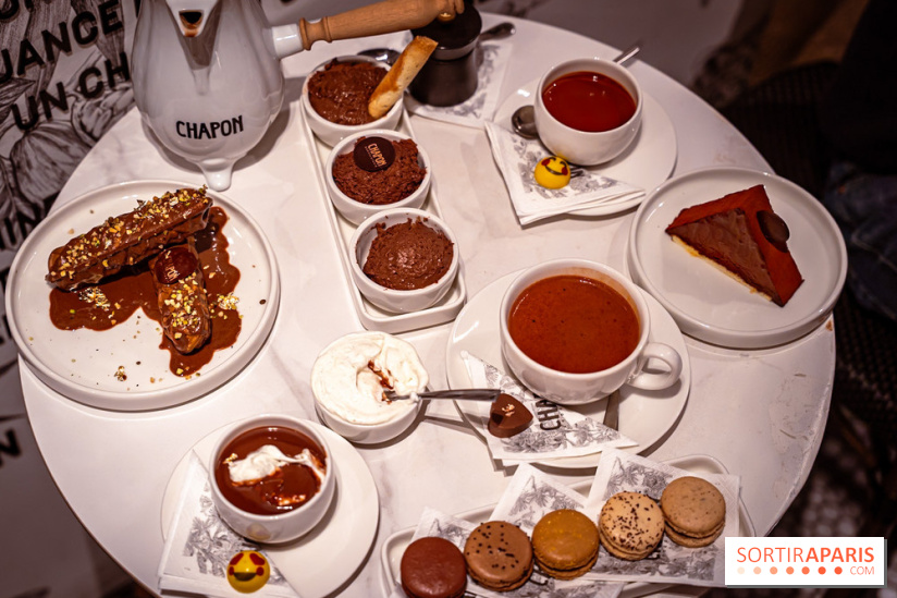 salon de thé chocolatier Chapon Saint-Germain-En-Laye - Yvelines:  chocolat chaud et gourmandises - photos