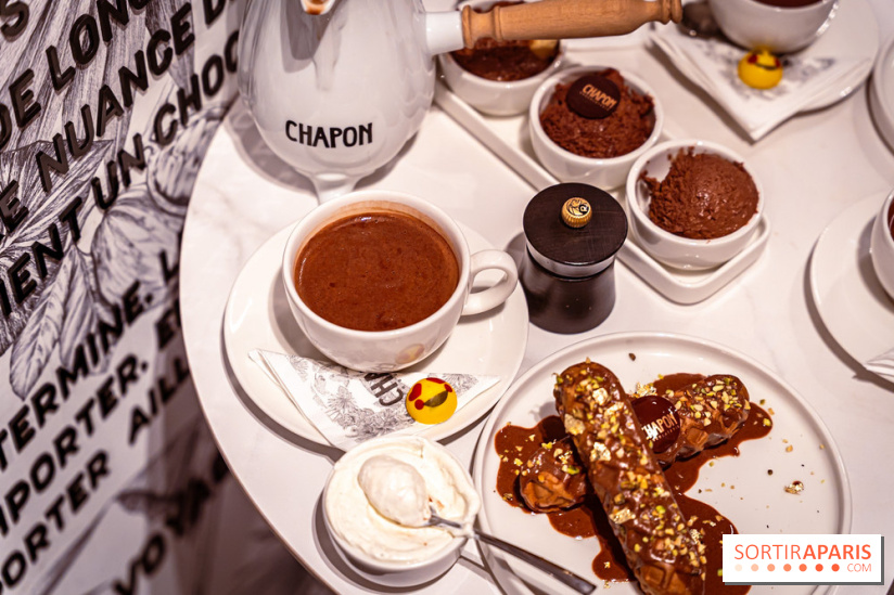 salon de thé chocolatier Chapon Saint-Germain-En-Laye - Yvelines:  chocolat chaud et gourmandises - photos