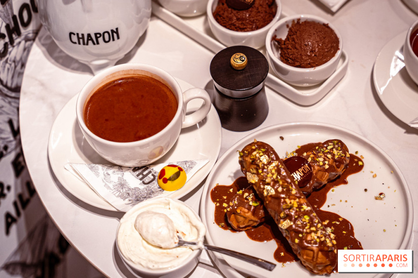 salon de thé chocolatier Chapon Saint-Germain-En-Laye - Yvelines:  chocolat chaud et gourmandises - photos
