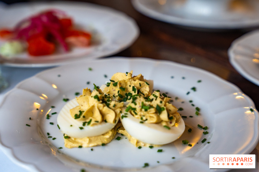 Le petit bouillon de la gare à Asnières-sur-Seine - photos - oeufs mimosa