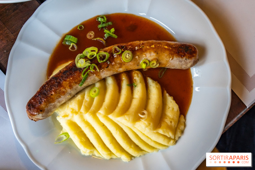 Le petit bouillon de la gare à Asnières-sur-Seine - photos - purée saucisse