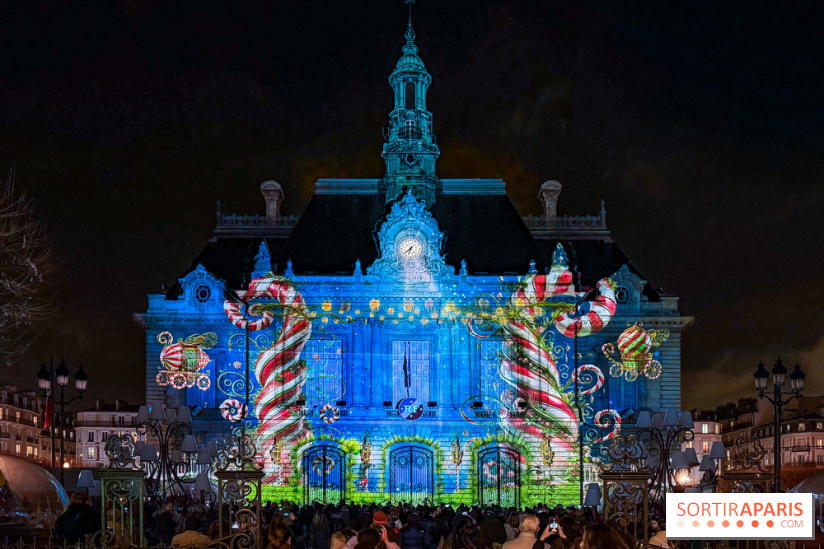 Noël 2025 à Levallois-Perret (92) : spectacle son & lumière gratuit sur l'Hôtel de Ville  - IMG 5375