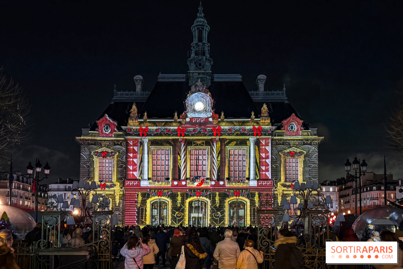 Noël 2025 à Levallois-Perret (92) : spectacle son & lumière gratuit sur l'Hôtel de Ville  - IMG 5381