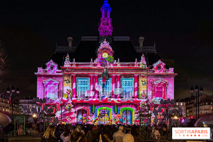 Noël 2025 à Levallois-Perret (92) : spectacle son & lumière gratuit sur l'Hôtel de Ville  - IMG 5387
