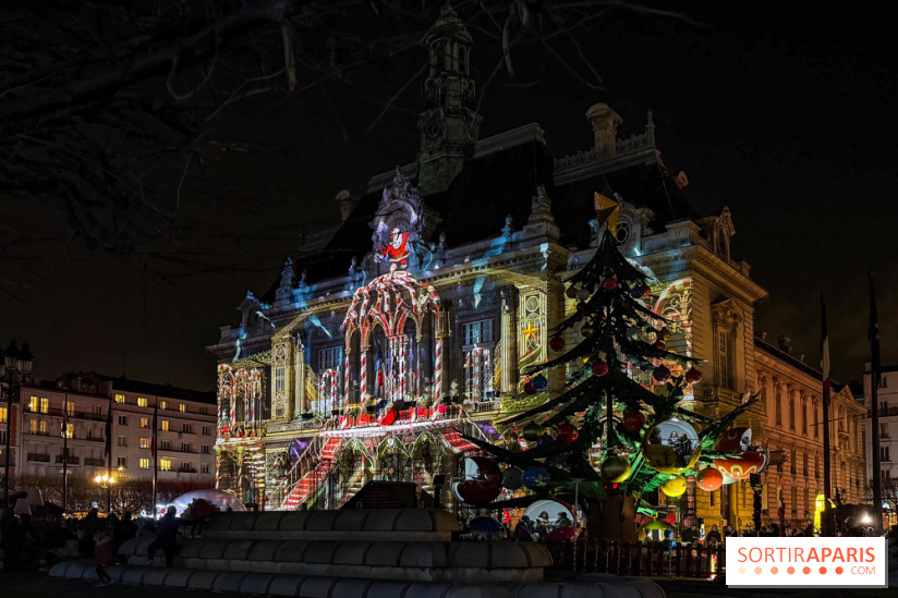 Noël 2025 à Levallois-Perret (92) : spectacle son & lumière gratuit sur l'Hôtel de Ville  - IMG 5417