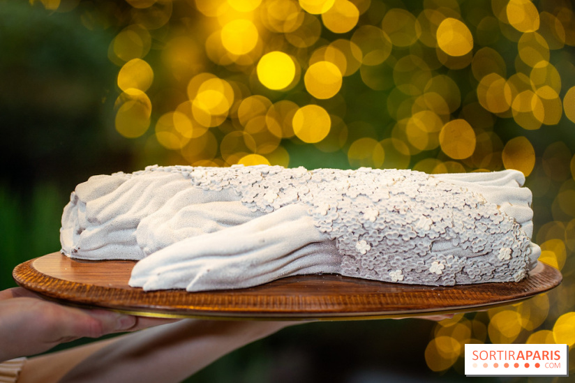 Le tea time de Noël du George V 2025, les photos - buche de noël