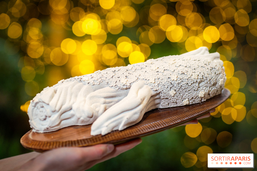 Le tea time de Noël du George V 2025, les photos - buche de noël