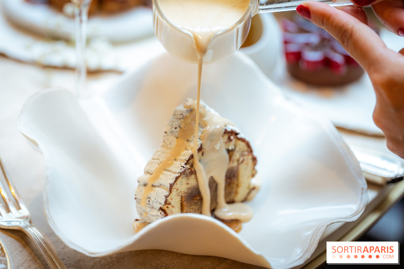 Le tea time de Noël du George V 2025, les photos - buche de noël