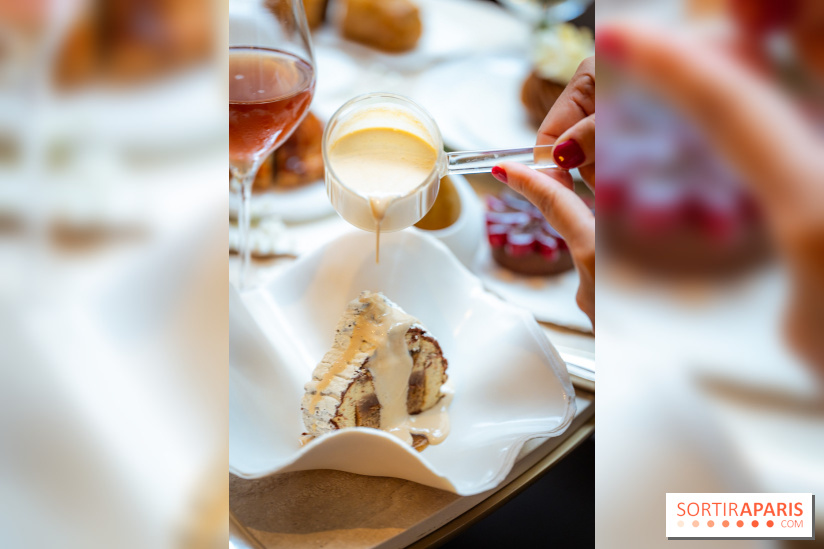 Le tea time de Noël du George V 2025, les photos - buche de noël