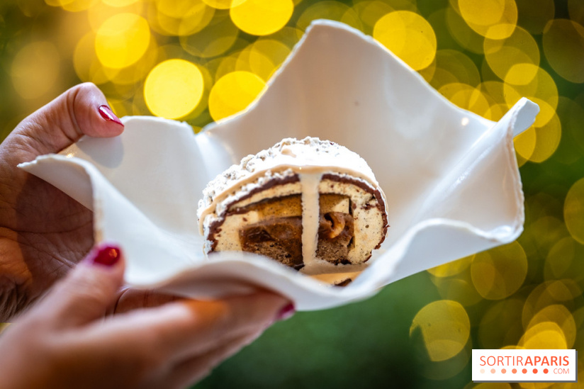 Le tea time de Noël du George V 2025, les photos - buche de noël